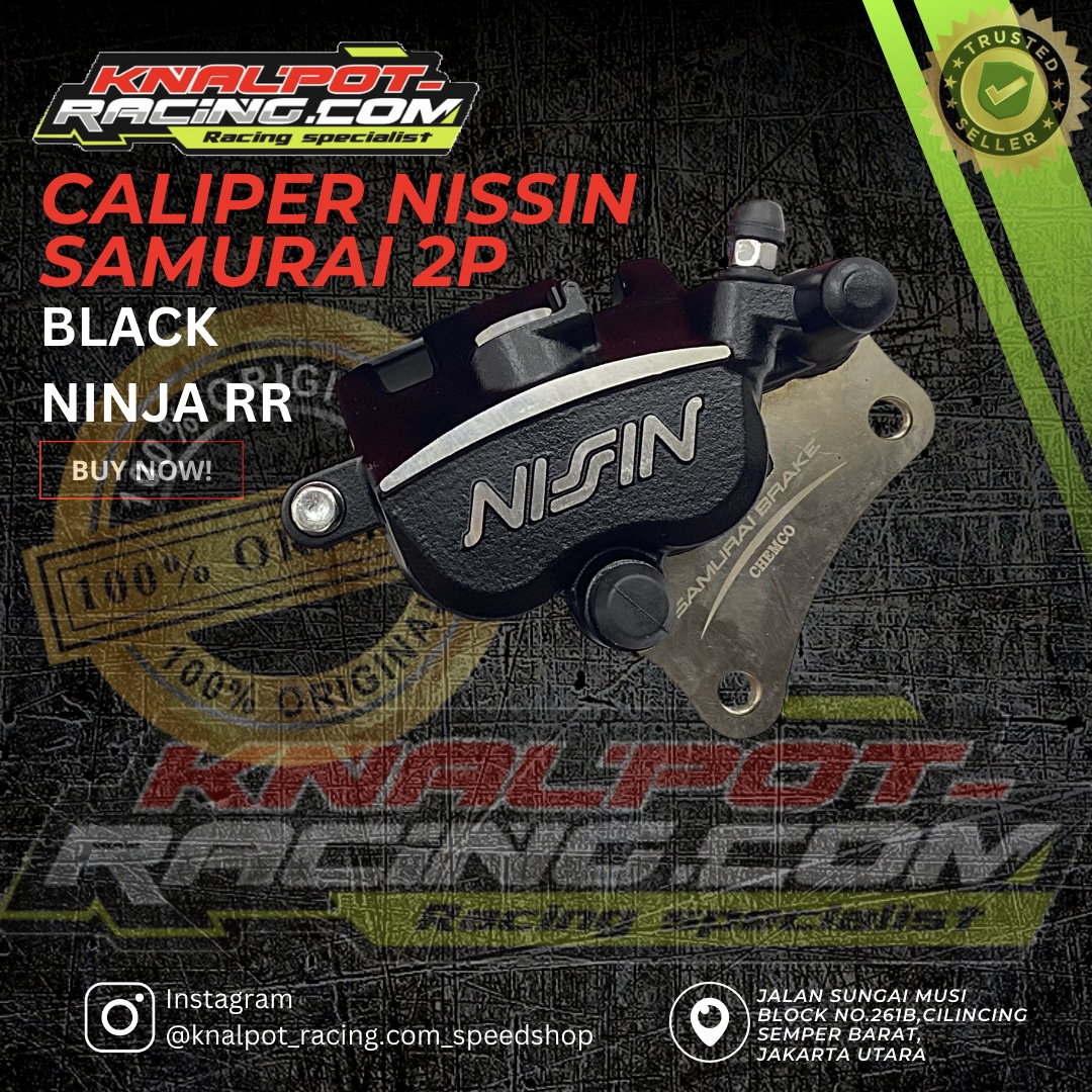 CALIPER KALIPER NISSIN SAMURAI 2P BLACK NINJA RR